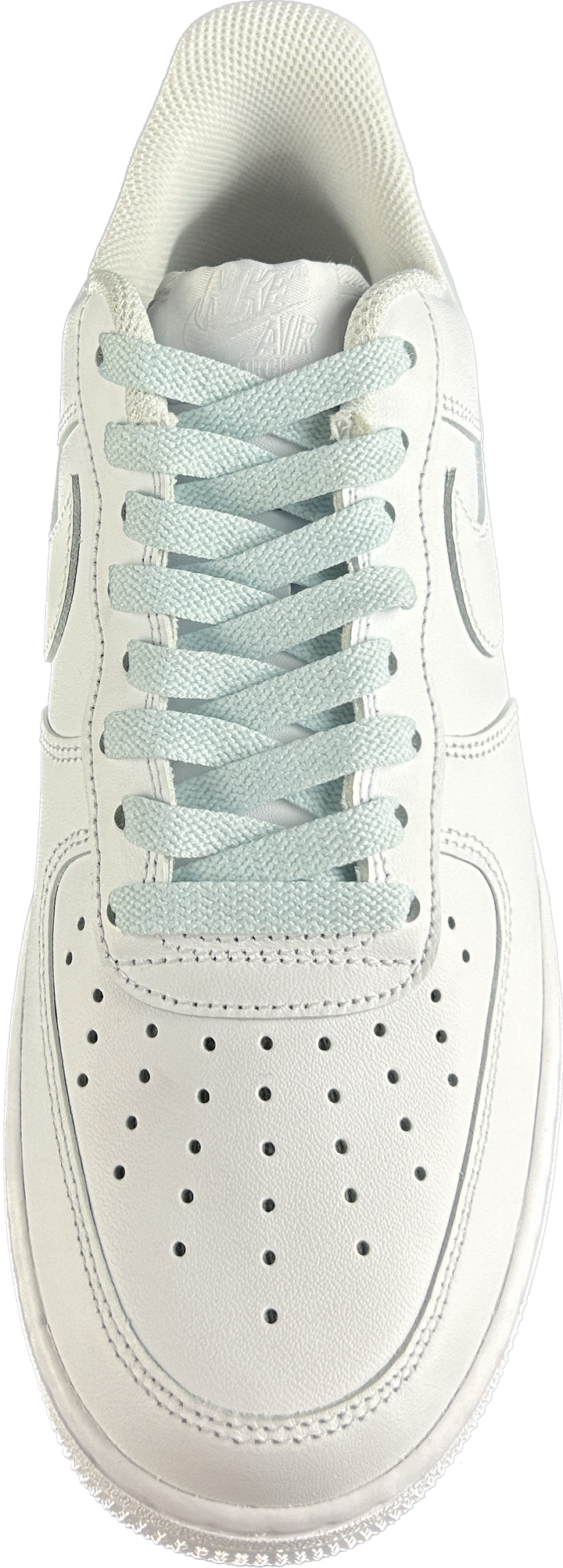 Flat laces 1 layer icy blue 167cm