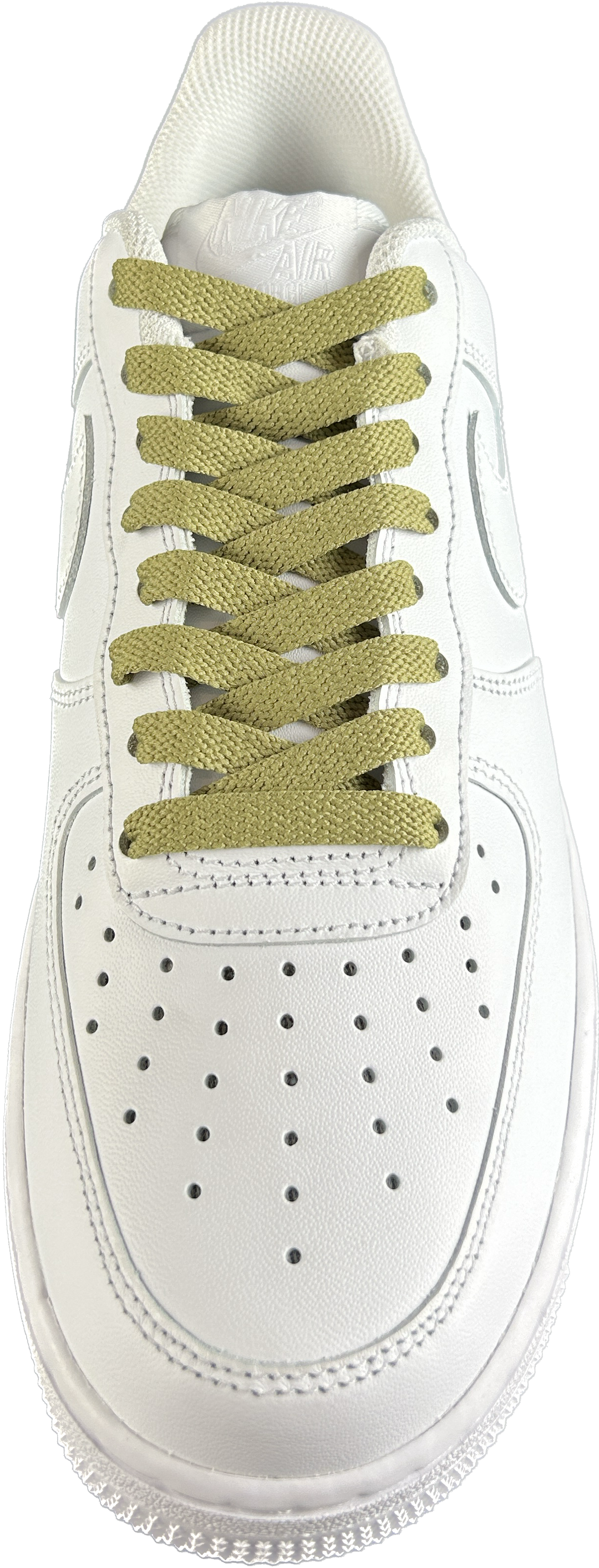 Flat laces 1 layer khaki drip 120cm