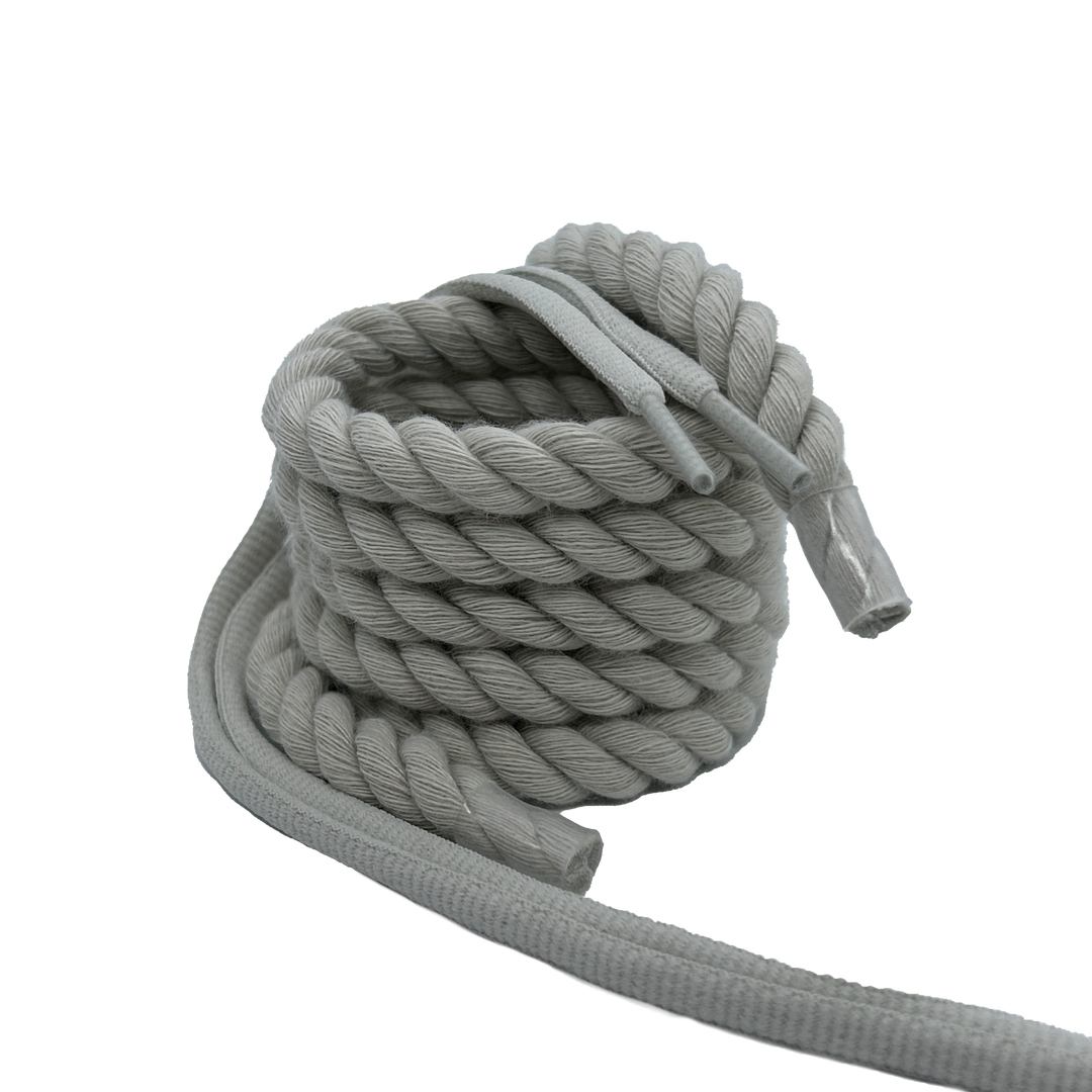 ROPE LACES SET 10MM OYSTER MUSHROOM (ROPE+ROUND LACES)