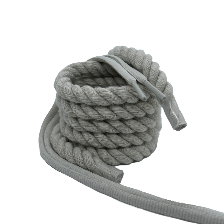 Rope laces set 10mm Oyster Mushroom (Rope+Round Laces)