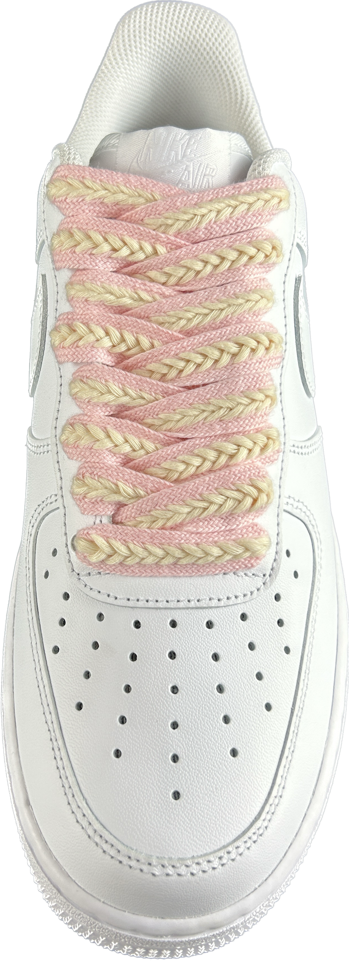 Braid Cord Laces Pink/Cream 120cm