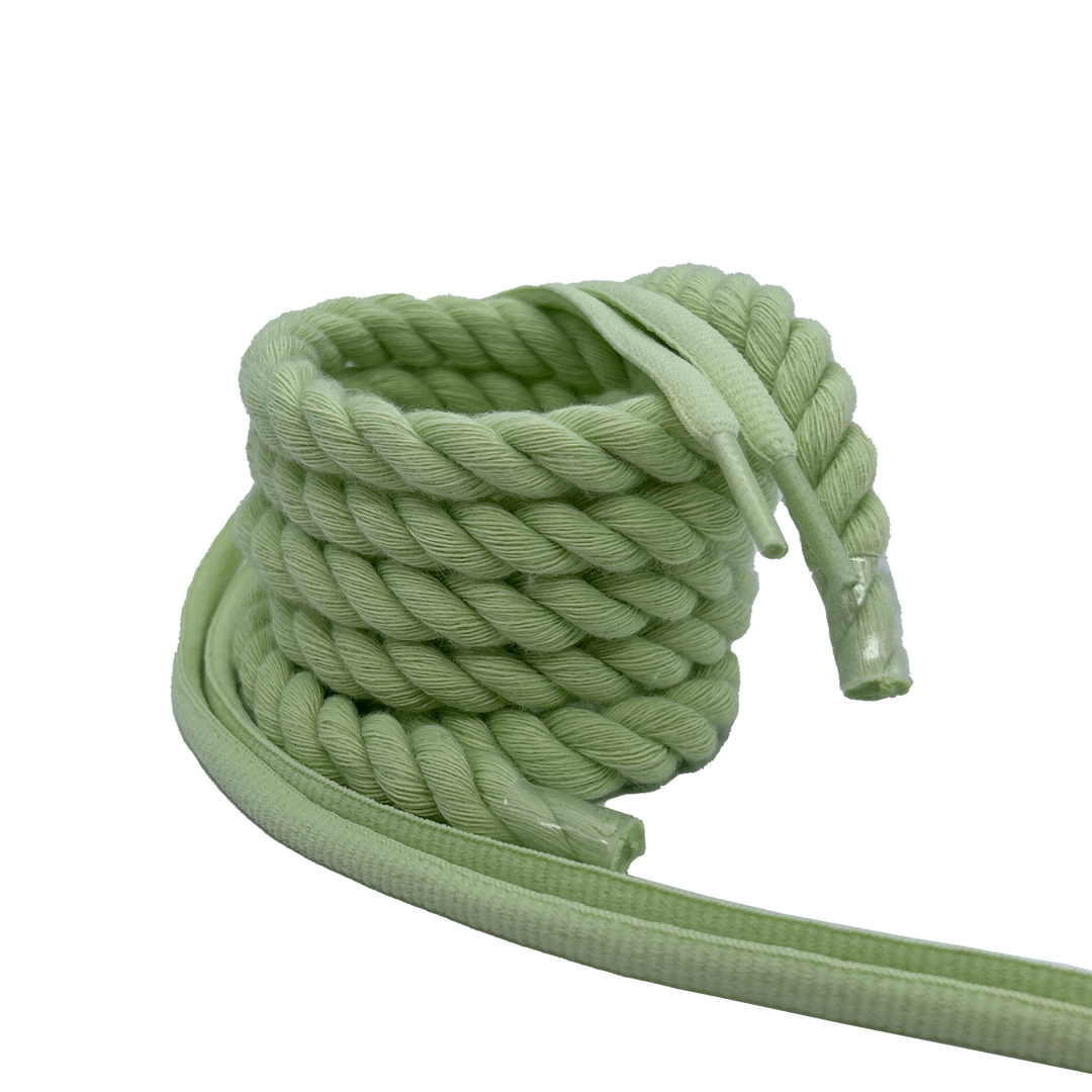 ROPE LACES SET 14MM PEPPER MINT(ROPE+ROUND LACES)