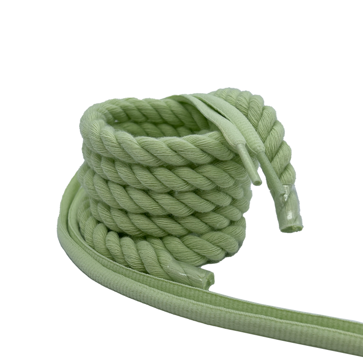 ROPE LACES SET 14MM PEPPER MINT(ROPE+ROUND LACES)