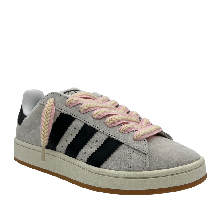 Cordones de cordón rosa/crema